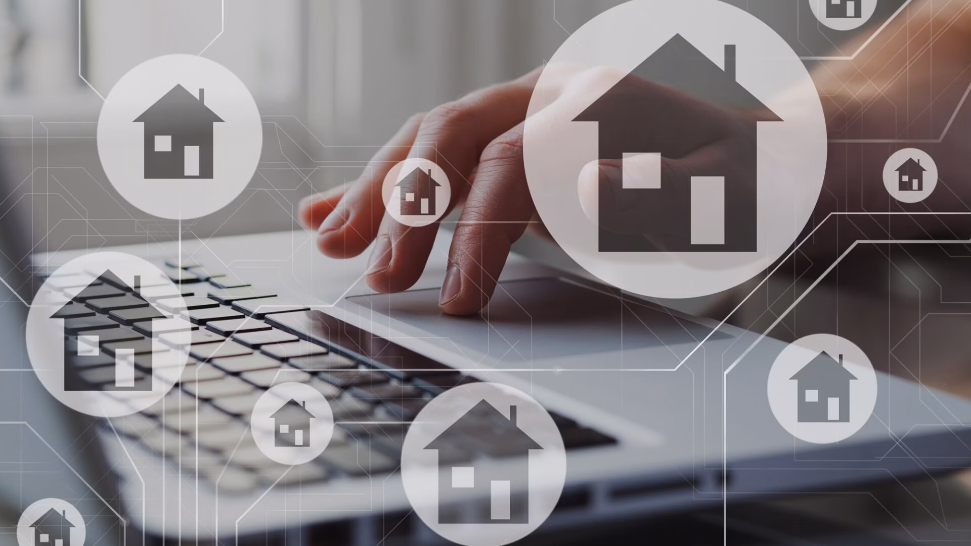 A person searches for a property for sale on a realtor's website.