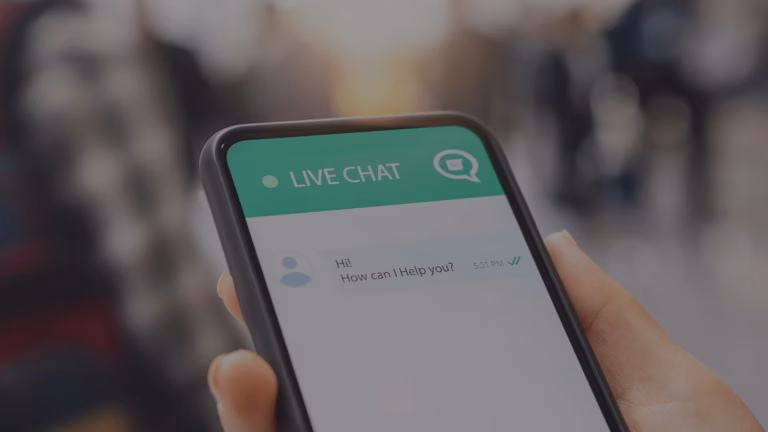 A customer using a chatbot from a real estate website.
