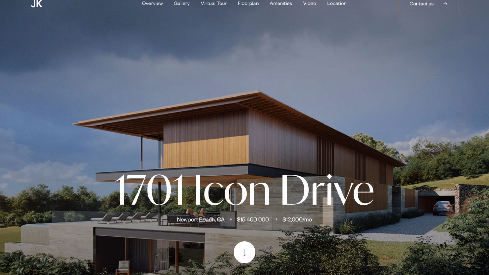 A visually stunning single property website template designed by Luxury Presence is showcased.
