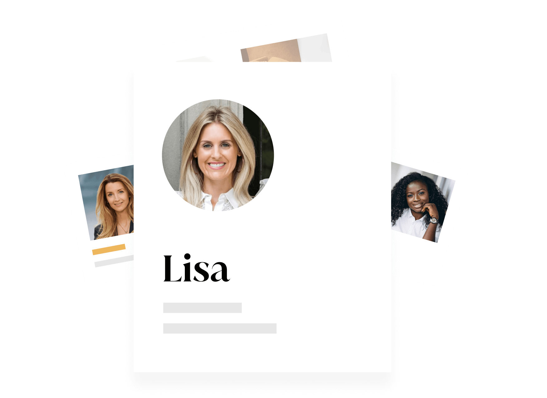 Virtual contact cards show leads who might become clients or provide listings to a real estate professional