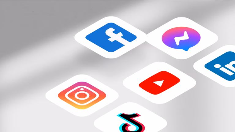 Logos for Instagram, Facebook, Messenger, Youtube, TikTok, all brands to be considered in real estate social media marketing
