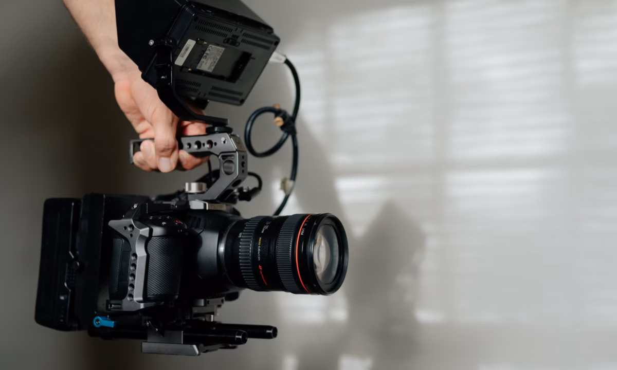 Image of video camera equipment for real estate video marketing