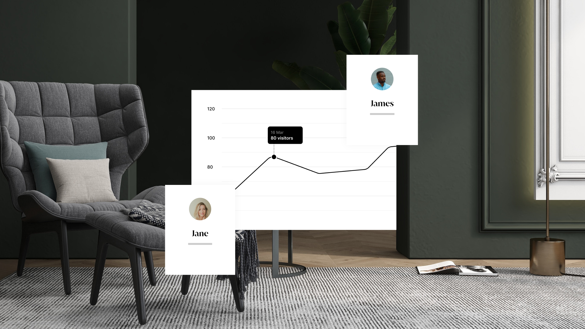 Graph showing positive improvement in lead generation efforts from real estate prospecting
