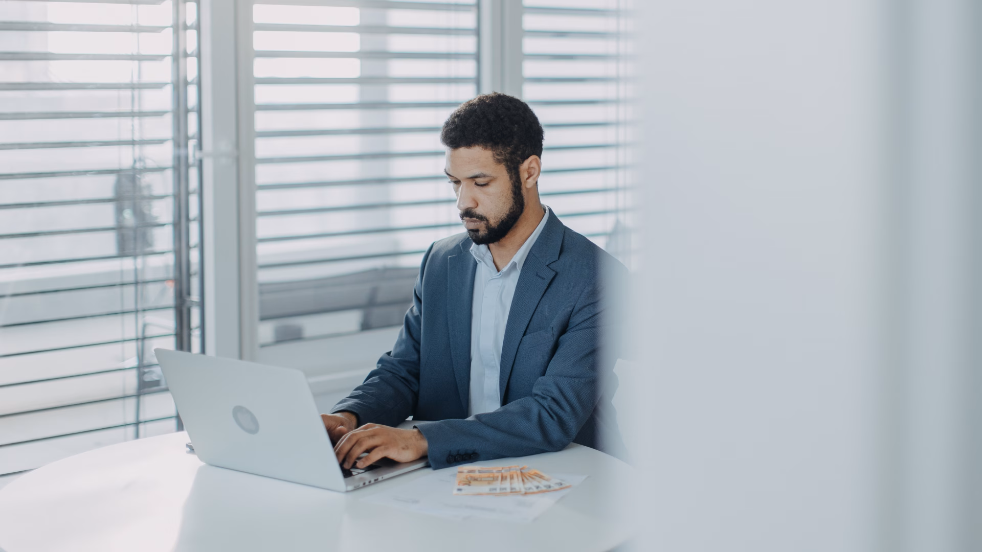 real estate agent looking up real estate prospecting ideas