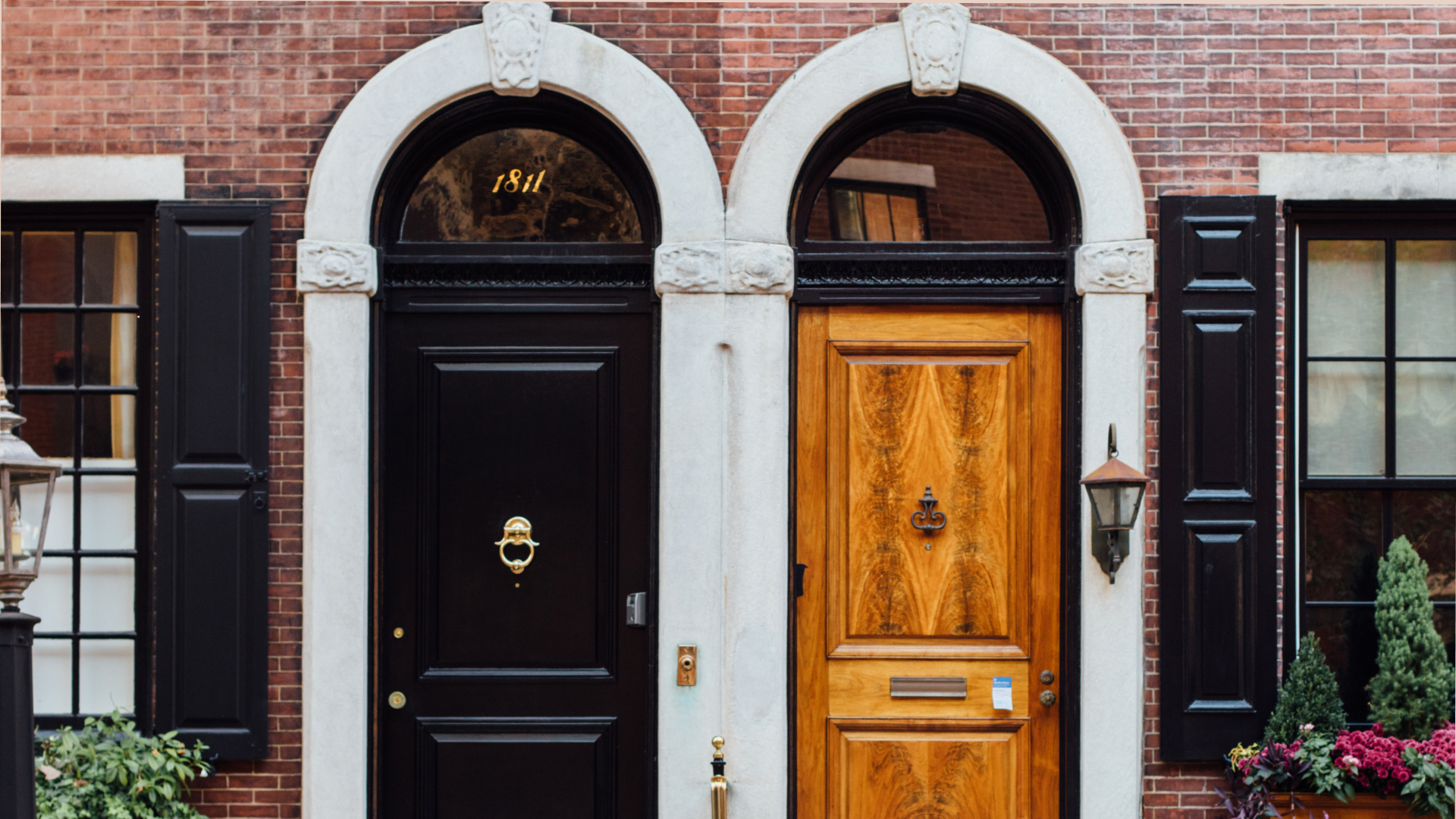 image of two doors