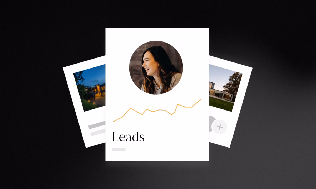 graphic symbolizing real estate lead generation