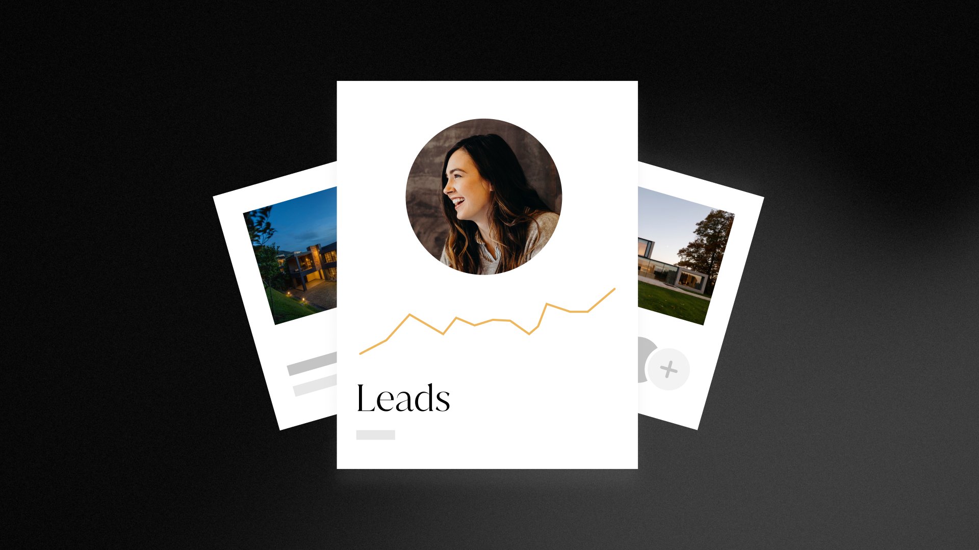 graphic symbolizing real estate lead generation