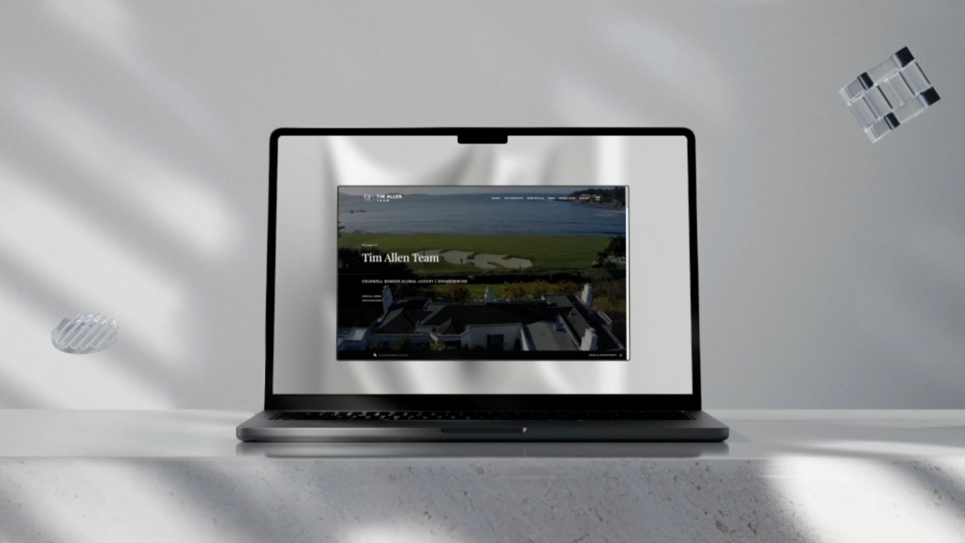laptop with example of one of the best real estate agent websites