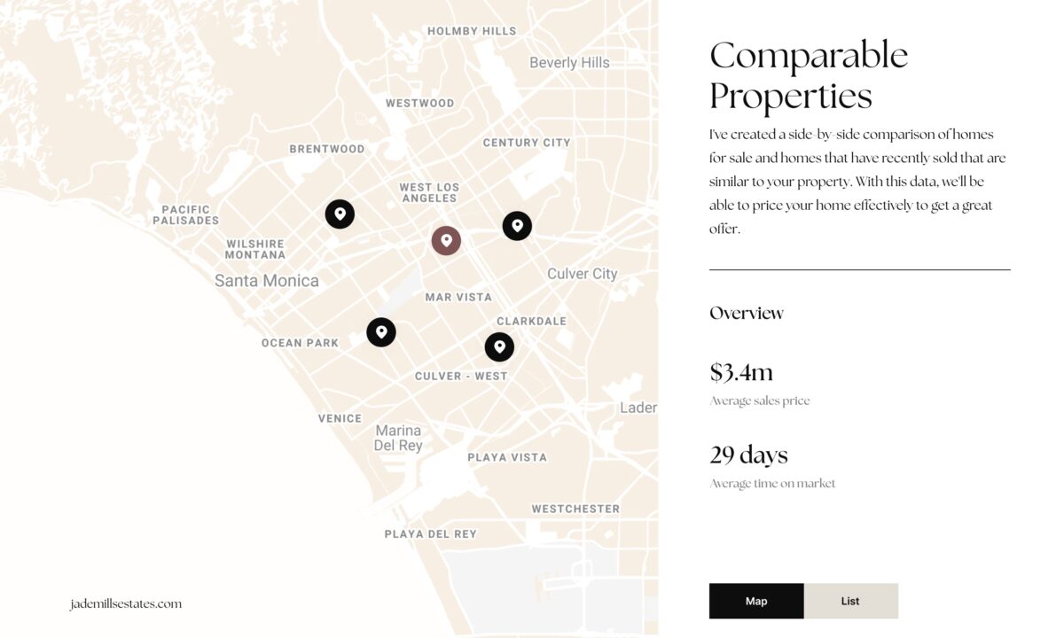 Luxury Presence digital CMA tool
