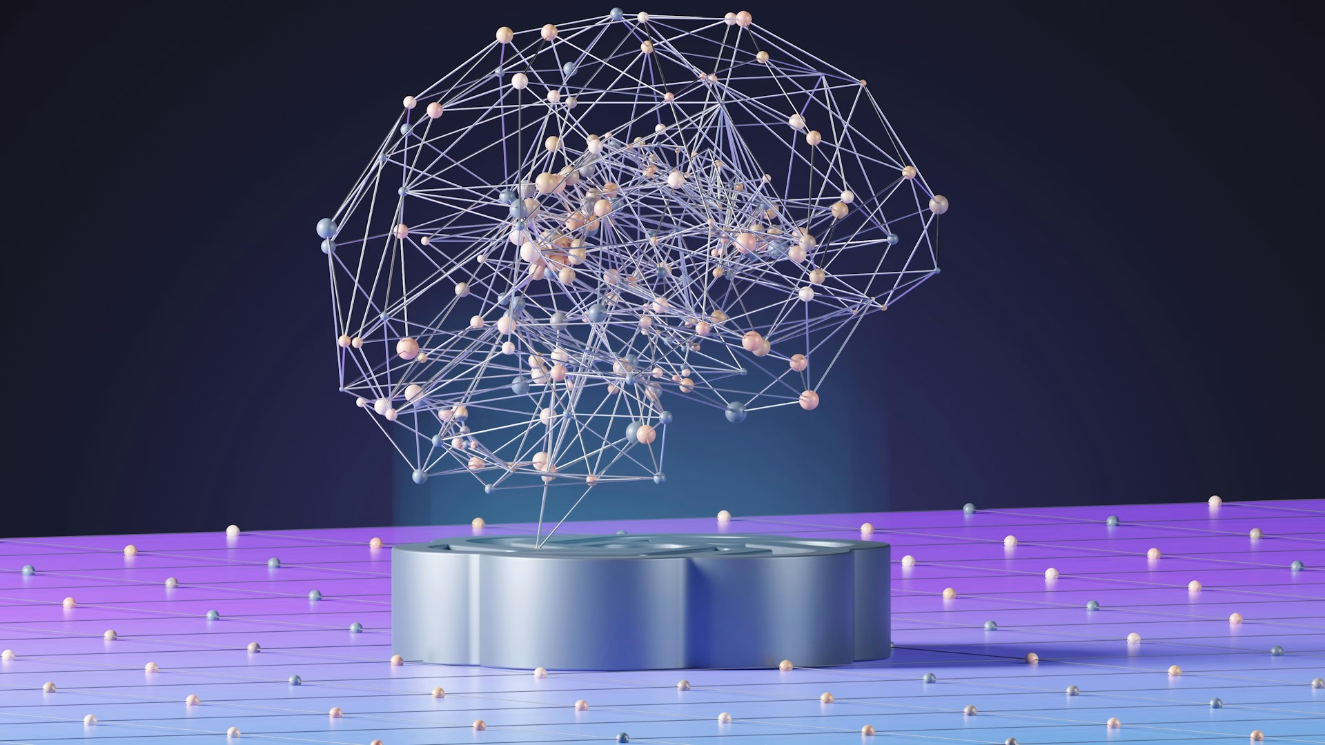 A depiction of an AI-powered brain
