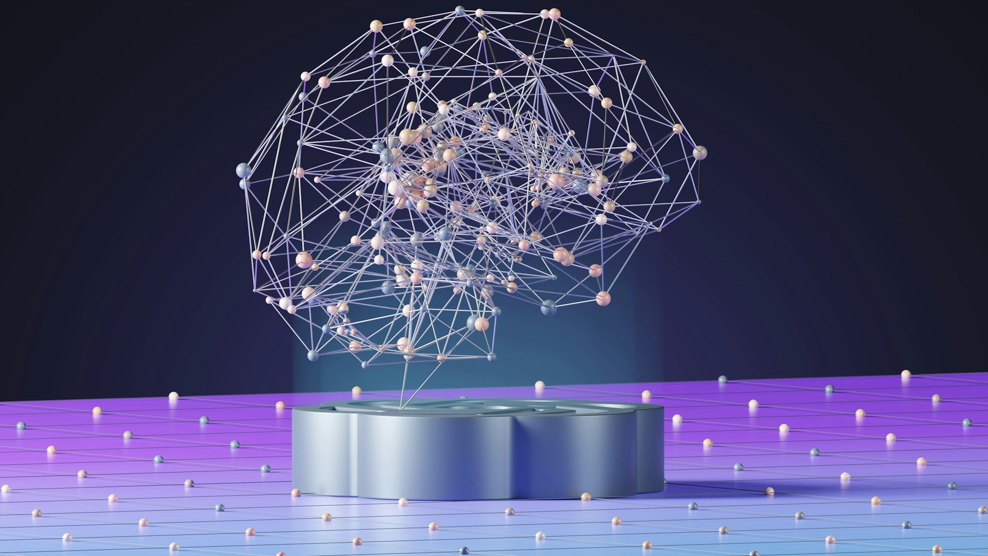 A depiction of an AI-powered brain
