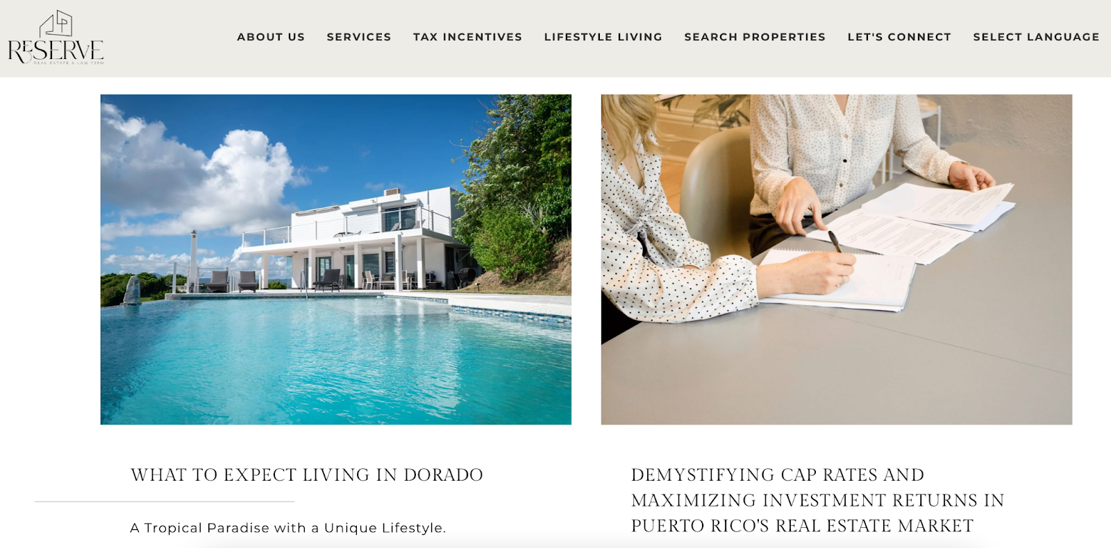Two examples of an agent providing valuable content in their blog, critical for online lead generation in real estate