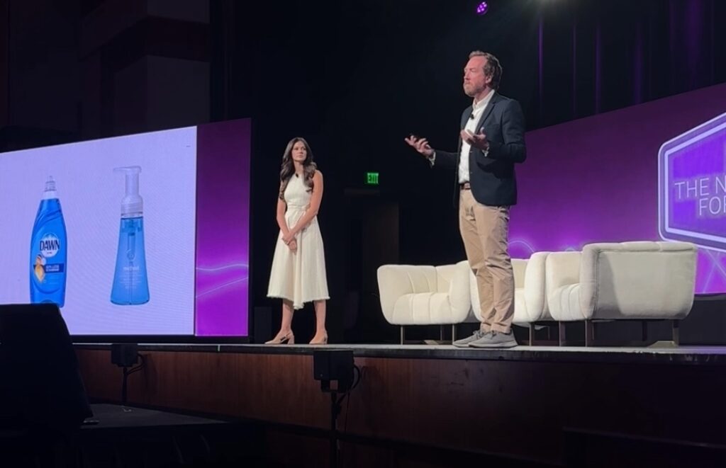 The cofounders of marketing agency Upgrade onstage at Inman Connect Las Vegas 2024