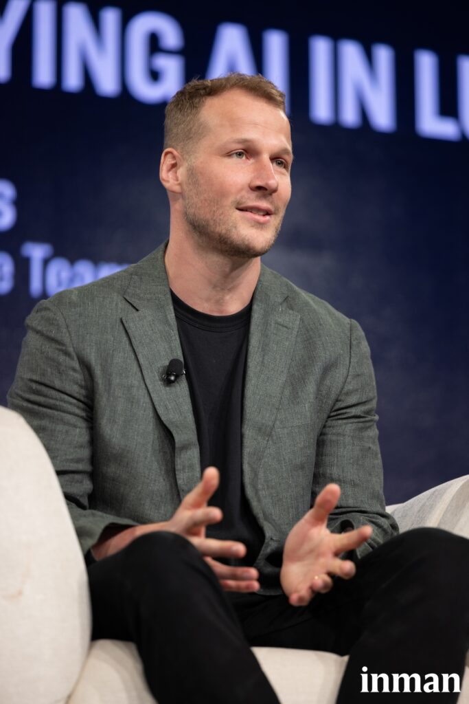 Luxury Presence CEO malte kramer speaks on a inman 2024 panel about the impact of AI on real estate