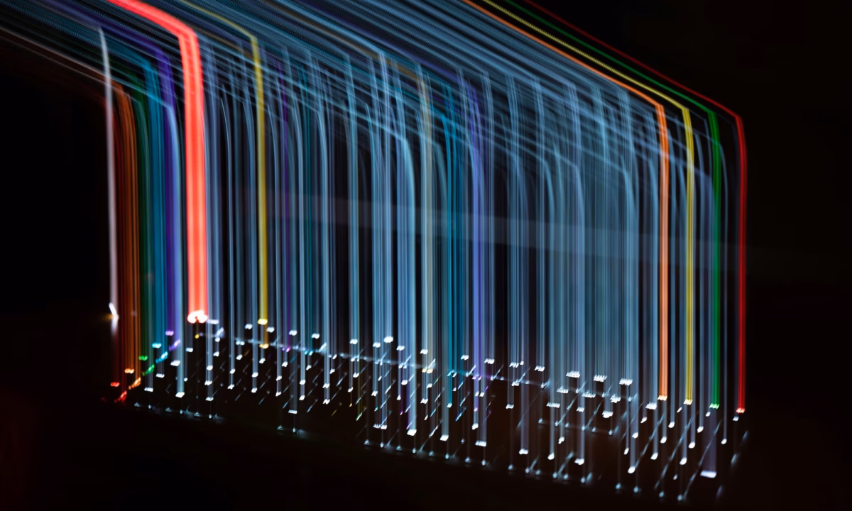 beams of light seem to choot out of a keyboard illustrating the power of predictive analytics real estate