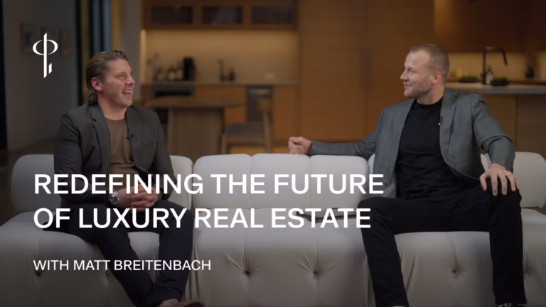 Matt Breitenbach sits on a couch next to Malte Kramer while they record an episode of the Luxury Presence Podcast Thumbnail