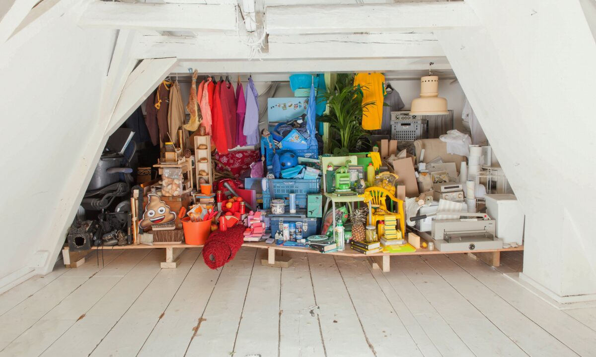 Items in a garage are categorized by color, like you would categorize your Referral tracking