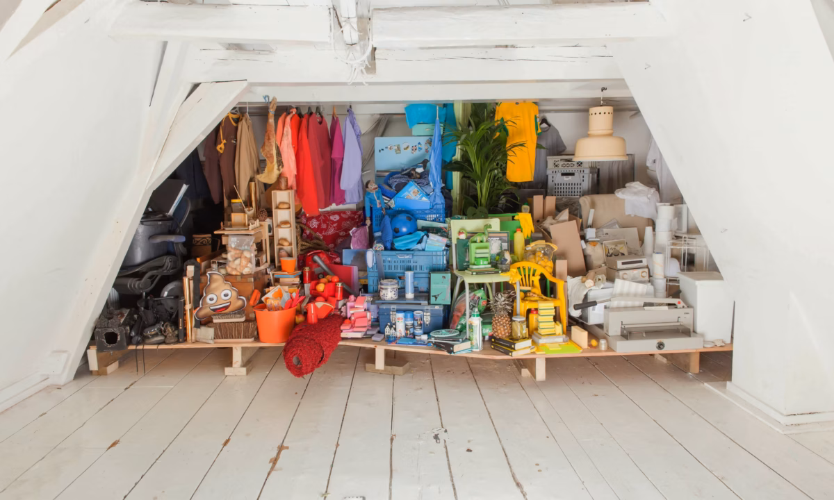 Items in a garage are categorized by color, like you would categorize your Referral tracking