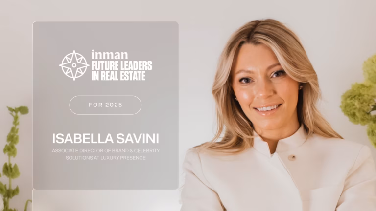 Isabella Savini wins the Inman emerging leaders award