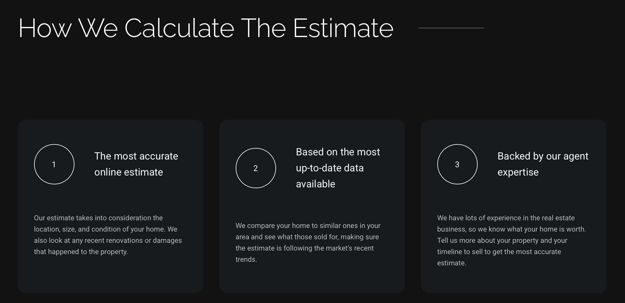 An infographic that explains exactly how a home valuation is calculated