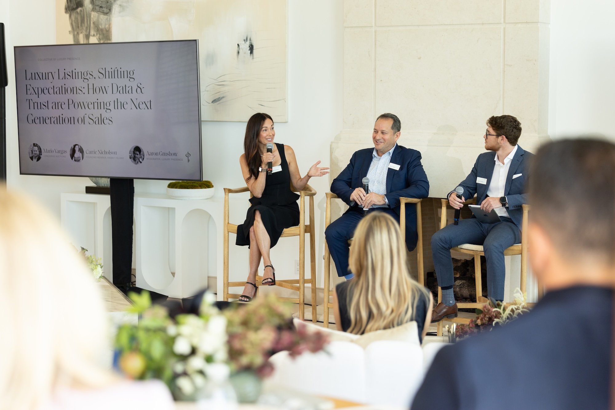 Panel on auctions in luxury real estate at the collective mastermind 2025