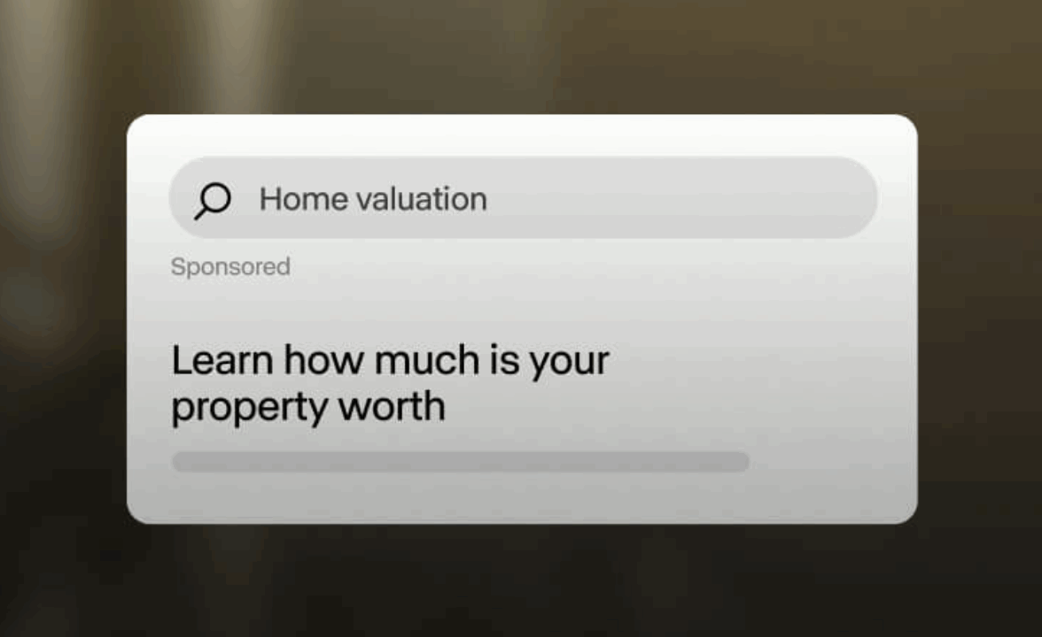 Transform your real estate marketing with AI driven ads like this one for a home valuation