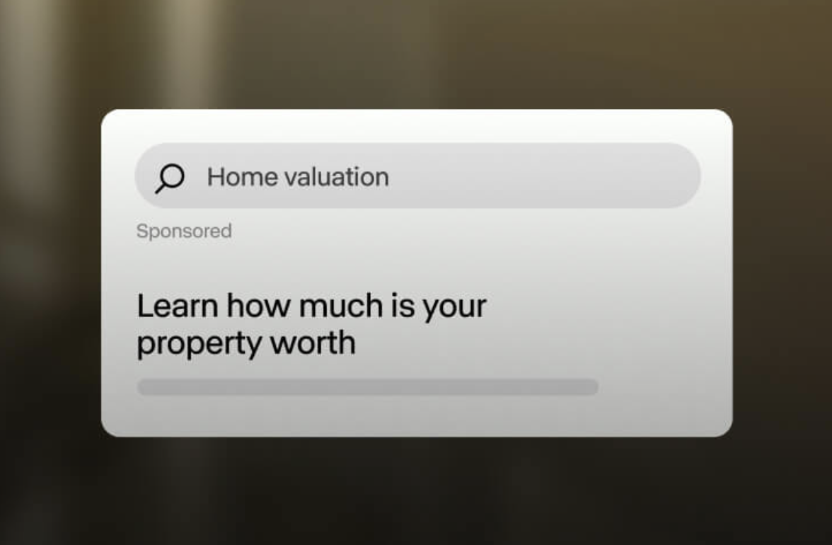 Transform your real estate marketing with AI driven ads like this one for a home valuation
