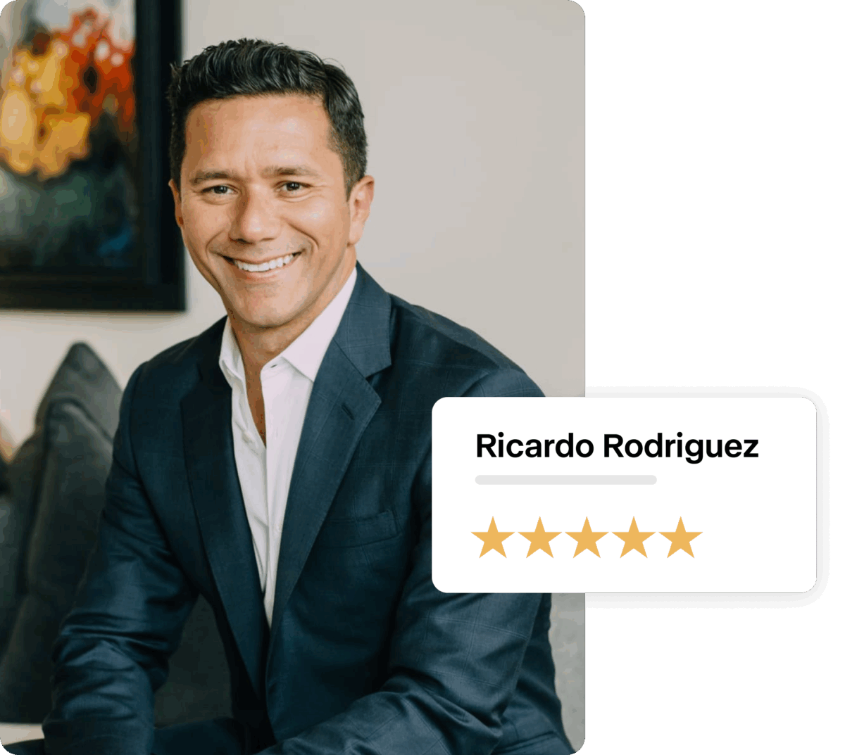 Headshot of Ricardo Rodriguez with five stars under his name