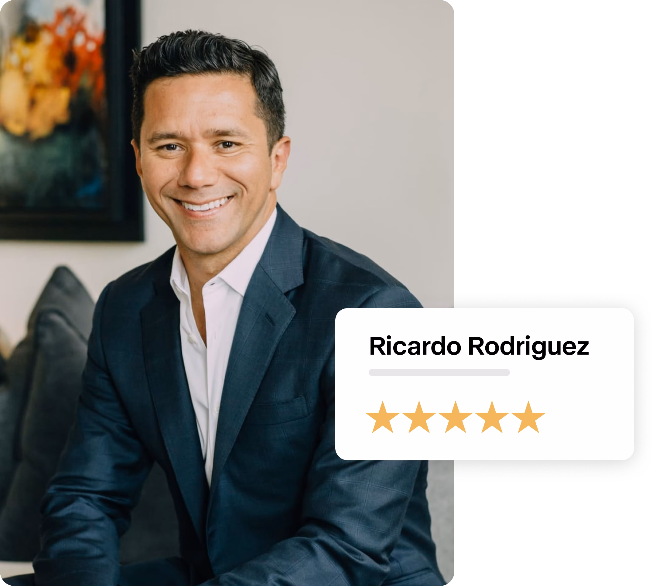 Headshot of Ricardo Rodriguez with five stars under his name